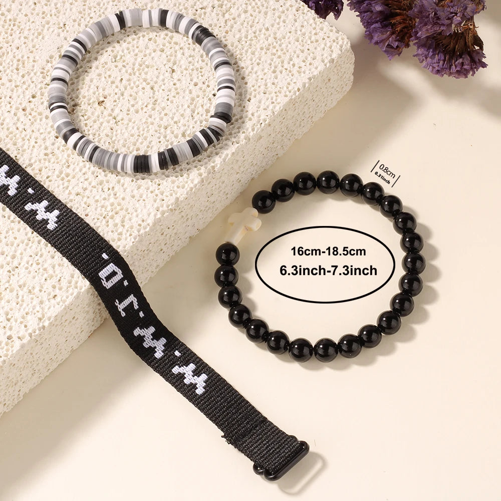 3pc what would jesus do wwjd bracelets women men cross hwlf bracelet he would love first pink elevated faith braclet christian