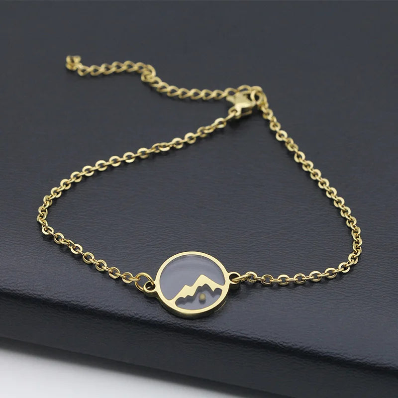 Faith Can Move Mountains Bracelet Stainless Steel Religious  Mustard Seed Bangles Bracelets Women Girl Christian Jewelry Gift